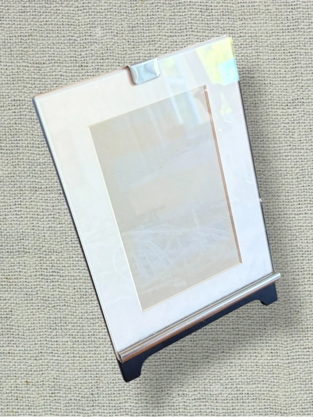 Modern Thick Glass 4x6 Tabletop Picture Frame